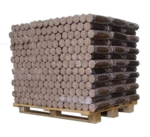 BOIS DENSIFIÉ- FEUILLUS- PALETTE- 1 TONNE