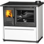 Cuisinière À Bois 8Kw 850 Glas Blanc Gauche – Plamen