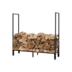 Abri bûches extérieur extensible 120 à 240cm – STOKER – NOIR – DIXNEUF